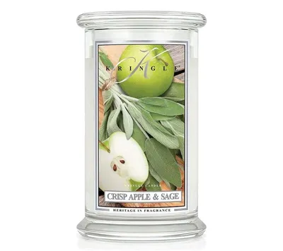 Productafbeelding van Kringle Candle geurkaars, grote pot, aroma van knapperige appel en salie