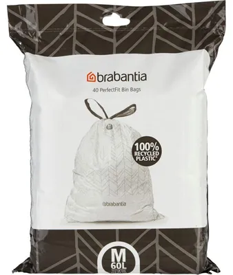 Immagine prodotto di Brabantia PerfectFit Müllbeutel Bo, Codierung M (60 Liter)