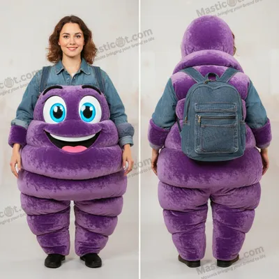 Immagine prodotto di Costume MASTICOT Gonfiabile a Forma di Cornetto Morbido Viola