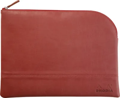 Produktbild von Rhodia Rhodiarama Etui aus Kunstleder Reißverschluss, 21x28 cm Nacarat 116728C