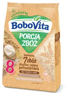 Produktbild von BoboVita Getreidebrei ohne Milch, 7 Getreide- und Haferflocken, ab dem 8. Lebensmonat, 170 g