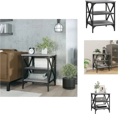Zdjęcie produktu dla vidaXL Stolik boczny szary Sonoma 40x42x50 cm materiał drewnopochodny - Stoliki boczne