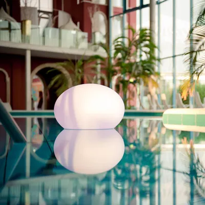 Produktbild von LED Akkulampe Flatball L mit App-Steuerung Eckig