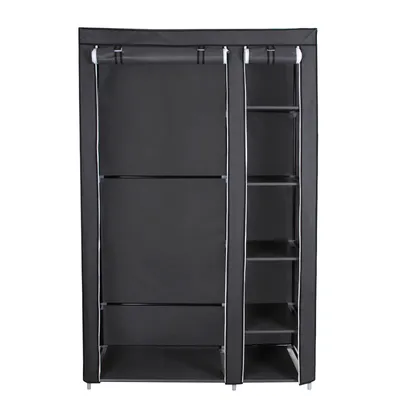 Image de SONGMICS XL Armoire à vêtements en tissu Armoire pliante avec tringle à vêtements