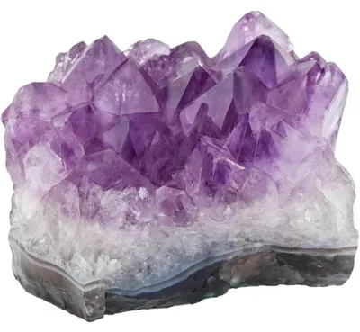Produktbild von Amethyst Druse Rohstein Unregelmäßig Kristall Cluster Heilstein Dekoration XXL 75-125mm 400-500g 1 Stück