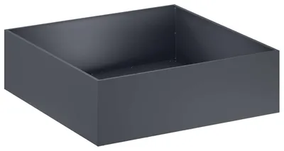 Image de vidaXL Pot de jardin anthracite, 80 x 80 x 30 cm