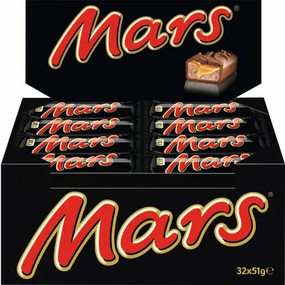 Produktbild von Mars Classic, Schokoriegel, Schokolade, Schoko-Karamell Riegel, 32 Stück, á 51 g