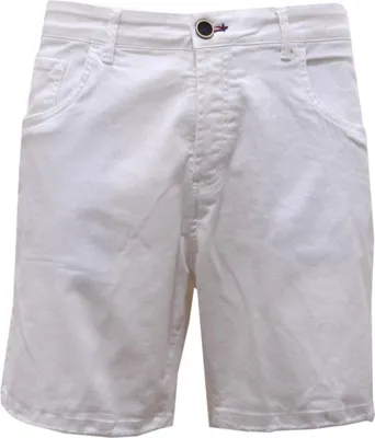 Zdjęcie produktu dla 0272AH bermudy uomo NO BRAND białe bawełniane spodenki jeansowe męskie