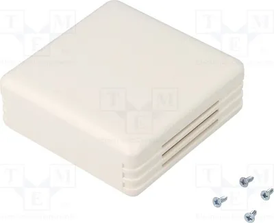Image de 1 x Boîtier : pour alarme X : 71 mm, Z : 27 mm, Y : 71 mm, blanc, modèle PP042W-S. Boîtier pour alarme