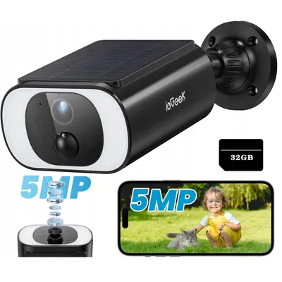 Product image with feature callouts and a lifestyle shot on a phone screen.