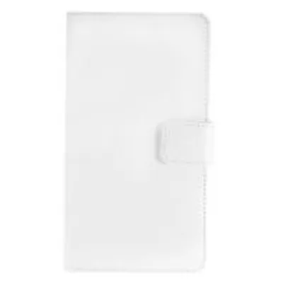 Produktbild von Book Case Handyhülle für Samsung Galaxy Note 4 Weiß Leder 4250710555789