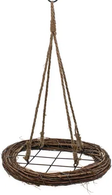 Immagine prodotto di 3.06 Ghirlanda appesa di rami con reticolo - rotonda / circa Ø 38 cm - Ghirlanda appesa