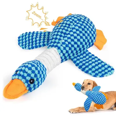 Produktbild von Hundespielzeug Interaktives Kauspielzeug mit Quietschfunktion aus Naturbaumwolle