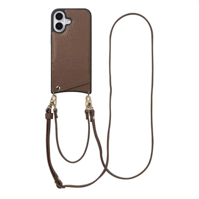 Immagine prodotto di Selencia Nova Custodia per cellulare con cordino e portacarte iPhone 17 - Mocha Brown