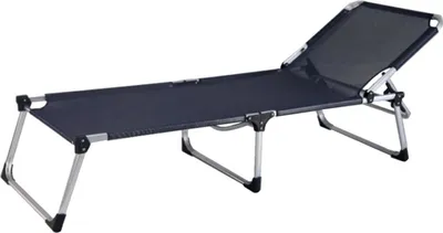 Produktbild von Garden Pleasure XXL Sonnenliege ABACO grau anthrazit Aluminium / Kunststoffgewebe 507304