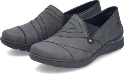 Produktbild von Rieker Damen Loafer  Komfort Extraweite  48961-45  Grey, Schuhgröße:36 EU