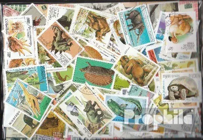 Produktbild von Briefmarken Motive 300 verschiedene Prähistorische Tiere Marken