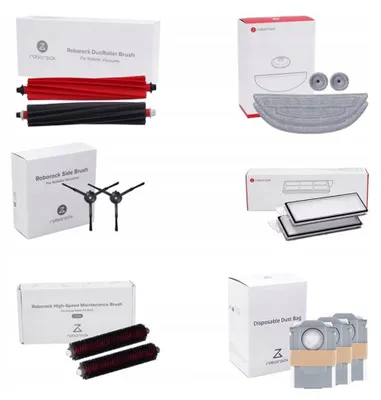 Image de Accessoires d'origine pour Roborock S8 Maxv : filtres, brosses, serpillières, sacs