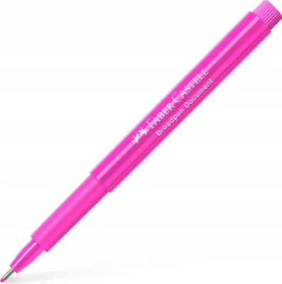 Produktbild von Faber-Castell Fineliner Broadpen 1554 pink, Pink, Fein, Pink, Polypropylen (PP), Rund, Metall