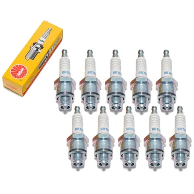Immagine prodotto di Set di candele NGK 10x BR7HS con soppressione delle interferenze, filettatura corta 12,7 mm Ø 14,0 mm esagono 20,8 mm, distanza tra gli elettrodi 0,75 mm, potere calorifico 7, 4122 / 4737 / 5417 / 7852