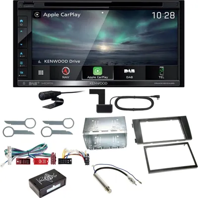 Produktbild von Kenwood DNX-5190DABS Android Auto Navi Carplay DAB+ CD Einbauset für Audi A6 4B