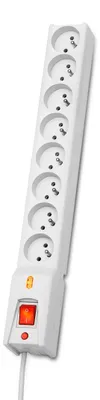 Produktbild von Lestar LX 810 G-A K.:SZ 1,5M Überspannungsschutz Weiß 8 Steckdose(n) 230 V 1,5 m