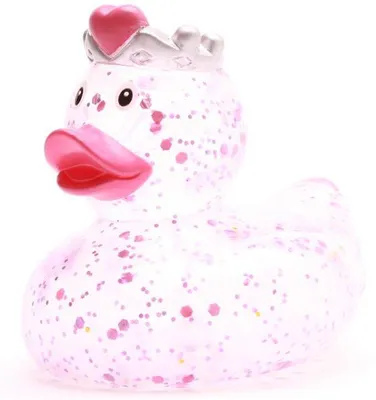 Produktbild von Badeente Prinzessin Glitzer Vinyl 9 cm