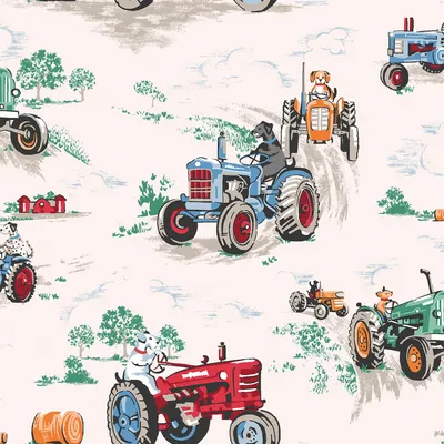 Produktbild von Cath Kidston Vliestapete Traktor 1000x52cm