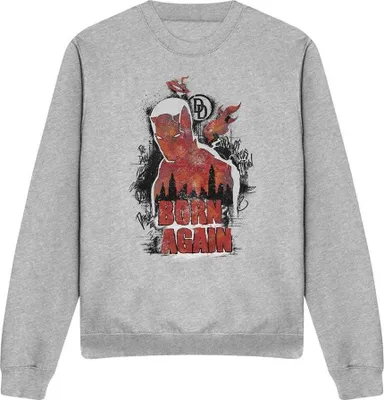 Produktbild von Daredevil - "Born Again" Sweatshirt für Herren/Damen Uni, meliert TV23917 (L) (Grau meliert)