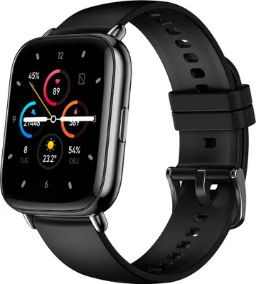 Produktbild von Fy02 Smart Watch Farbbildschirm Herzfrequenz Blutdruck Musiksteuerung Schrittzähler schwarz