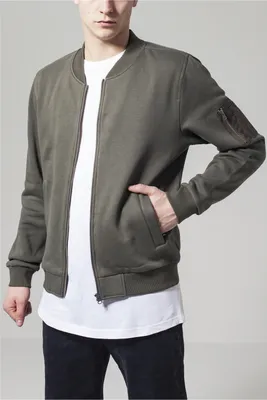 Produktbild von Urban Classics Bomber Jacke Sweat Bomber Jacket Black-S