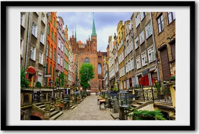 Produktbild von Bild 60x40 MDF-Rahmen, Wandkunst gdańsk Polen