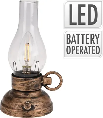 Produktbild von Laterne mit LED-Lampe RETRO 20 cm