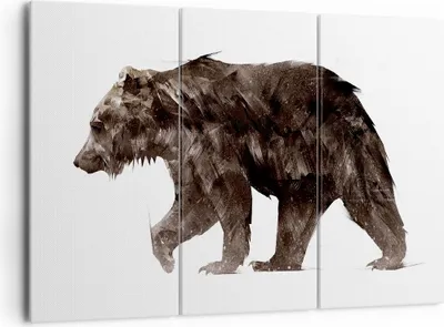 Produktbild von Bild auf Leinwand - Leinwandbild - Tier Abstraktion - 165x110cm - Wand Bild - Wanddeko - Leinwanddruck - Bilder - Kunstdruck - Wanddekoration - Leinwand bilder - Wandkunst - CE165x110-3975