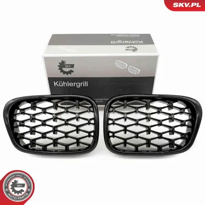 Produktbild von ESEN SKV 66SKV164 Kühlergrill Frontgrill für BMW 5 Limousine (E39) Schwarz Glänzend
