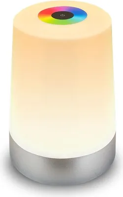 Zdjęcie produktu dla Briloner Nubsi LED lampa stołowa bezprzewodowa IP44, ściemnialna, RGB+W, dotykowa, akumulator, bryzgoszczelna, matowy chrom, Ø9 x 13 cm