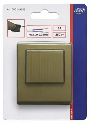 Productafbeelding van Conexion tussenschakelaar, trapschakelaar, voetpedaal, 3A, 250V, goud