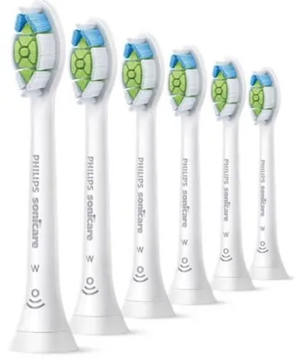 Obrázok produktu pre Philips HX6066/87, 6 kusov, Biela, 3 mesiace, Stredná, 62000 pohybov za minútu, Philips