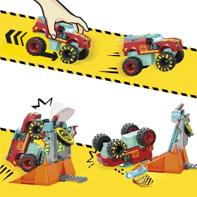 Produktbild von MEGA Hot Wheels Monster Trucks Demo Derby Extreme-Stunt Set