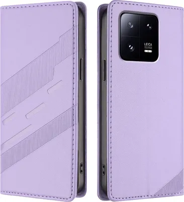 Obrázek produktu pro Pouzdro pro Xiaomi 13 Pro,Polyuretankožené peněženkové pouzdro s přihrádkou na karty a funkcí stojánku Violett