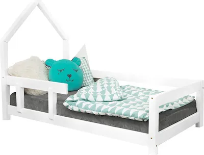 Produktbild von Kinderhausbett POPPI 80 x 160 Weiß 2