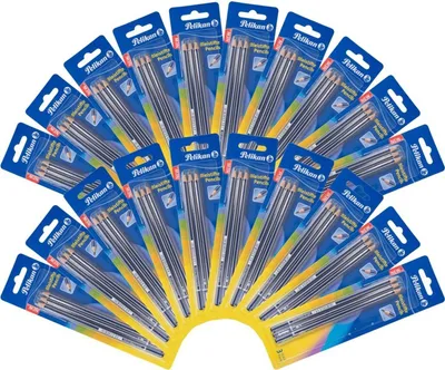 Produktbild von Pelikan 20x3er Pack Bleistifte Härtegrad 2B Schulstift Zeichenstifte bruchstabil