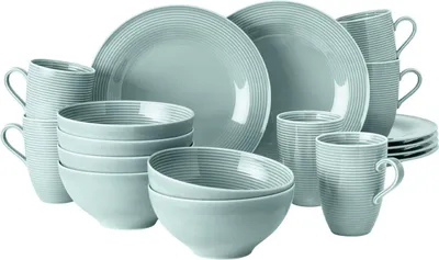 Produktbild von Seltmann Weiden Beat Color Glaze Frühstücks-Set 18-teilig Arktisblau