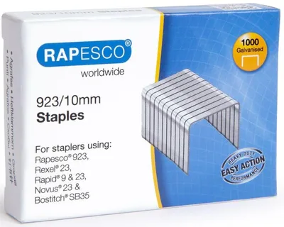 Obrázek produktu pro Rapesco 1237, Balík svorek, 1 cm, 1000 svorek, Ocel, Hliník, 95 g