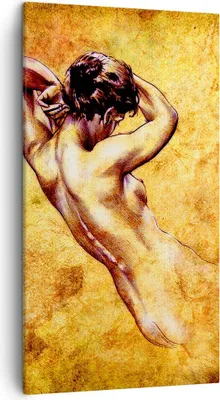 Produktbild von Bild auf Leinwand - Leinwandbild - Weibliches Modell Körper posiert - 45x80cm - Wand Bild - Wanddeko - Leinwanddruck - Bilder - Kunstdruck - Wanddekoration - Leinwand bilder - Wandkunst - PA45x80-0520