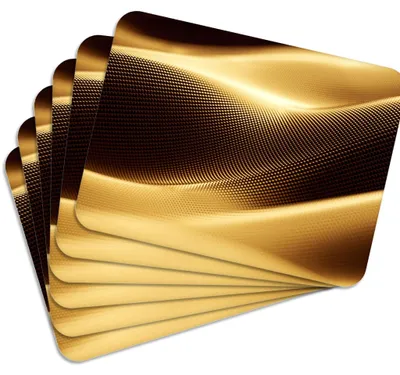 Produktbild von MG Design Set aus 6 Kork-Platzsets - Golden Sand - 30 x 40 cm - hitzebeständig & abwischbar, mit Korkrückseite