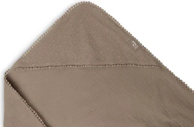 Produktbild von Jollein Embroidery Badecape 75 x 75 cm Biscuit
