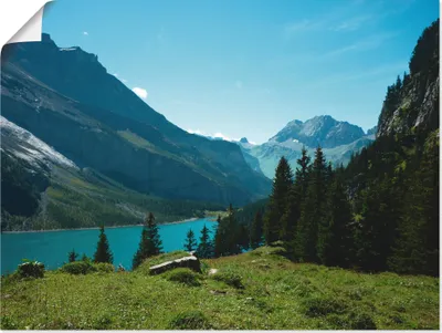 Produktbild von ARTland Poster Blick auf den Oeschinensee Größe: 40x30 cm