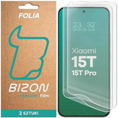 Produktbild von 2x Hydrogel Folie für den Bildschirm für Xiaomi 15T / 15T Pro, Bizon Film Hydrogel Front Duo