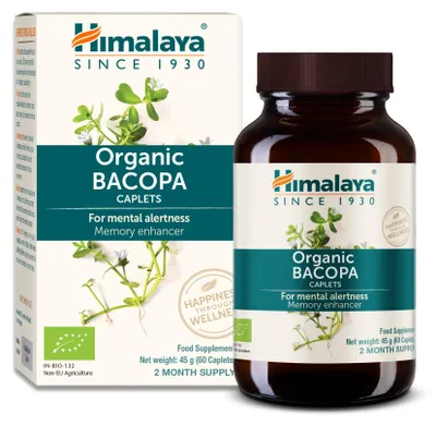 Productafbeelding van Himalaya Organic Bacopa Monnieri: een natuurlijk voedingssupplement voor mentale helderheid